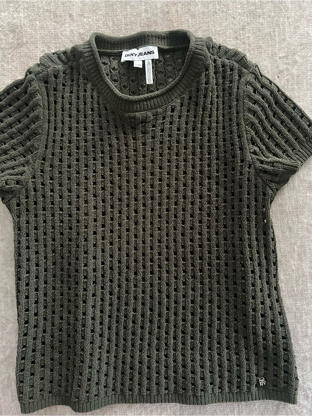 Dkny Short Sleeve Sweater sz M